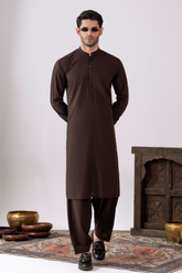 Choco Brown Kameez Shalwar