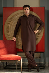 Maroon- Premium Textured Kameez Shalwar