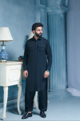 Navy-Urban Crest Designer Suit