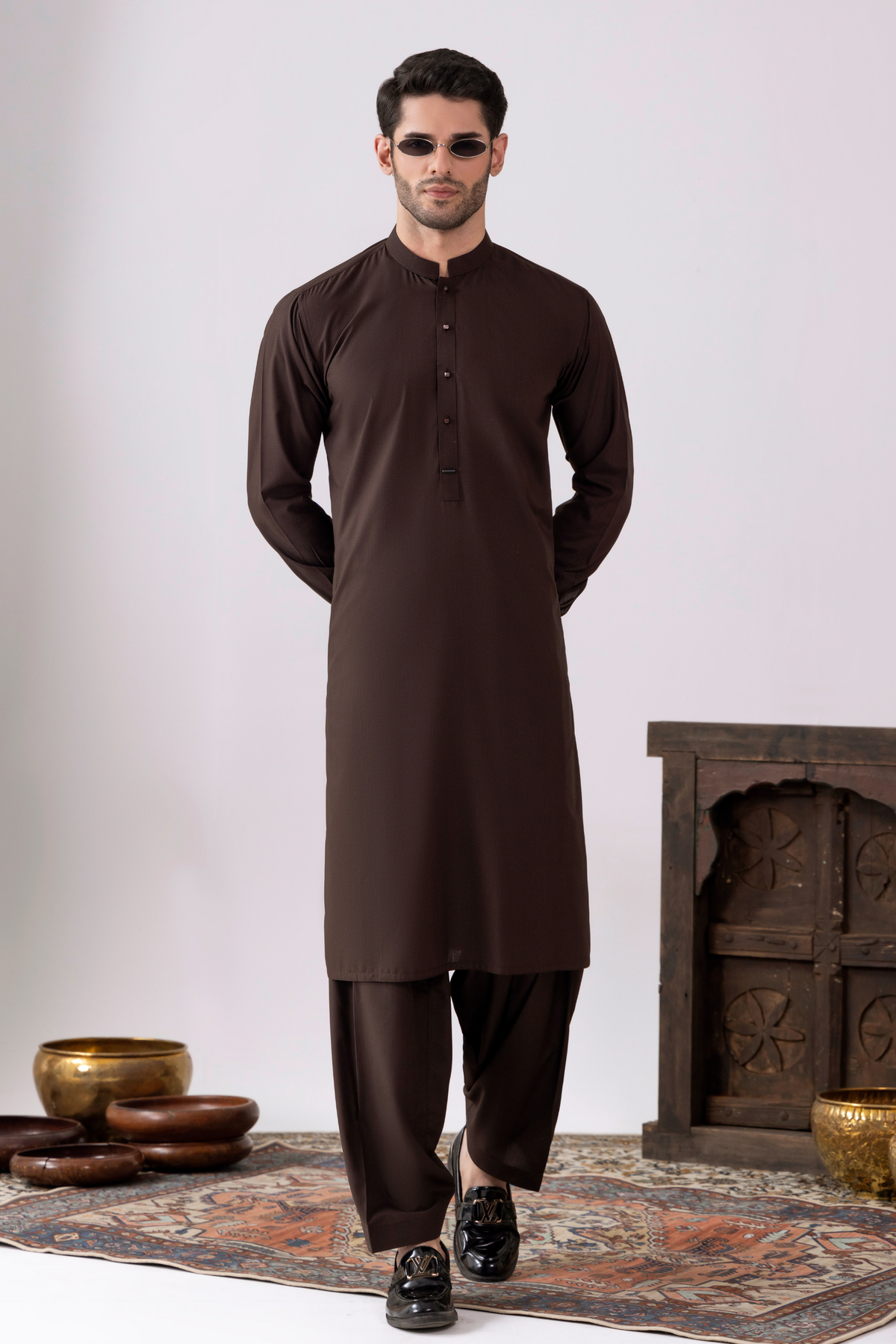 Choco Brown  Kameez Shalwar