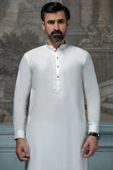 Embroided Off White Designer Shalwar Kameez