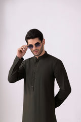 Olive Ban Kameez Shalwar