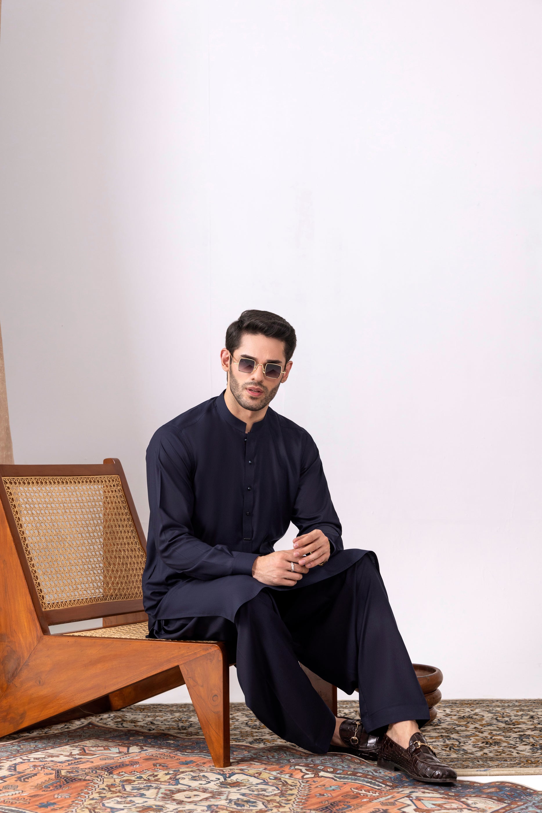 Navy Ban Kameez Shalwar