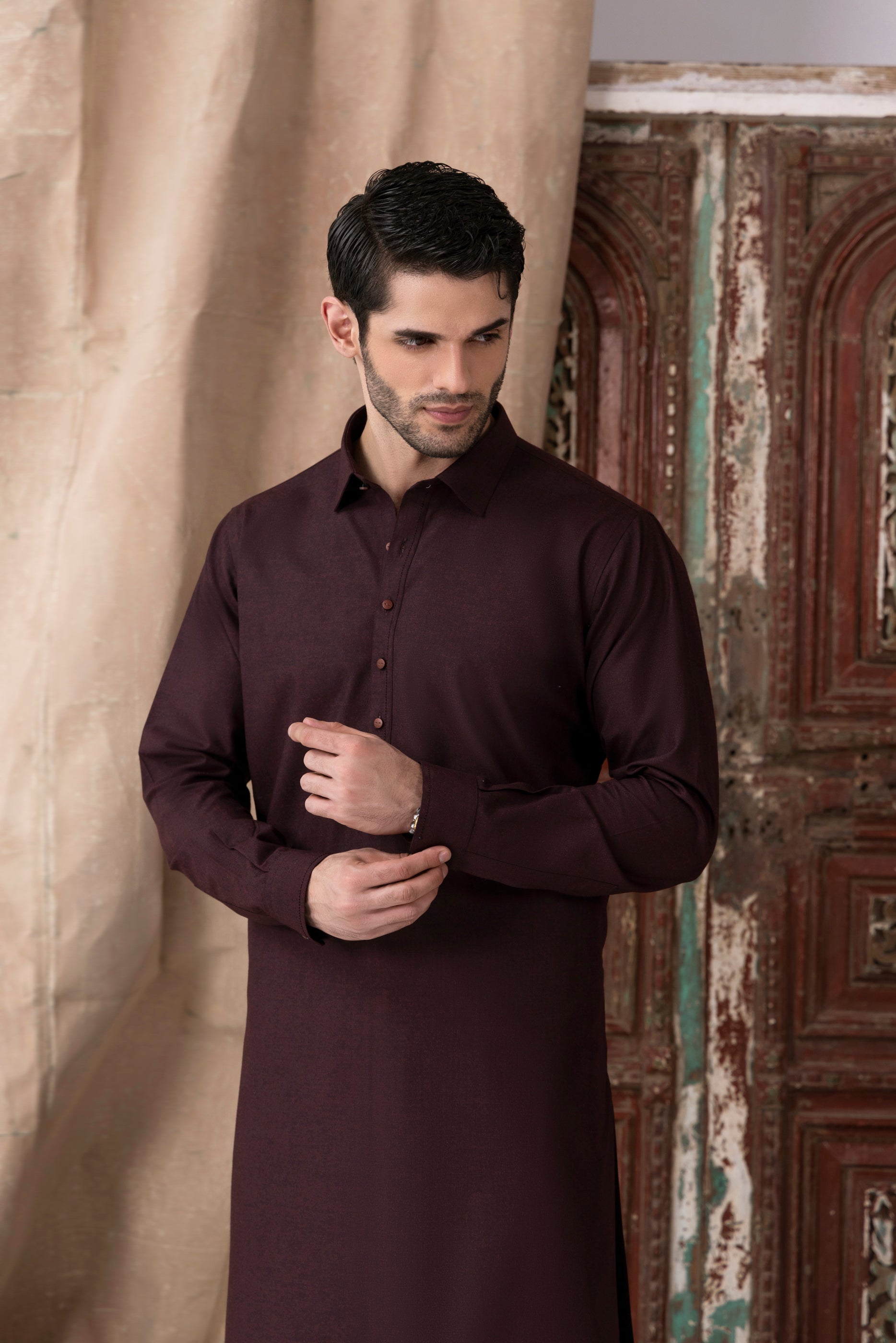 Midnight Maroon Designer Suit