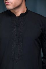 Embroided Black Designer shalwar Kameez