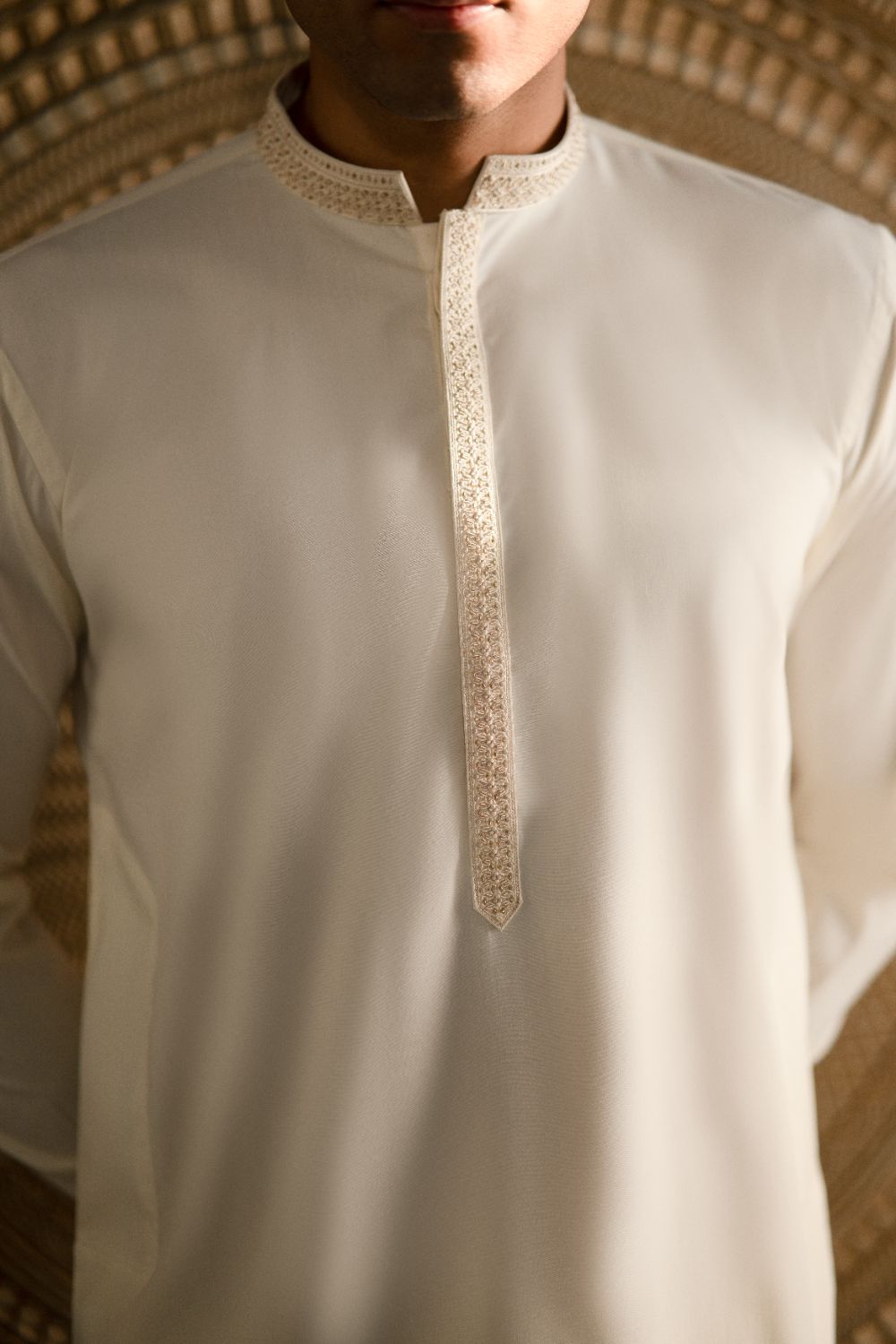 The Nawab Edit Designer Suit - Cream