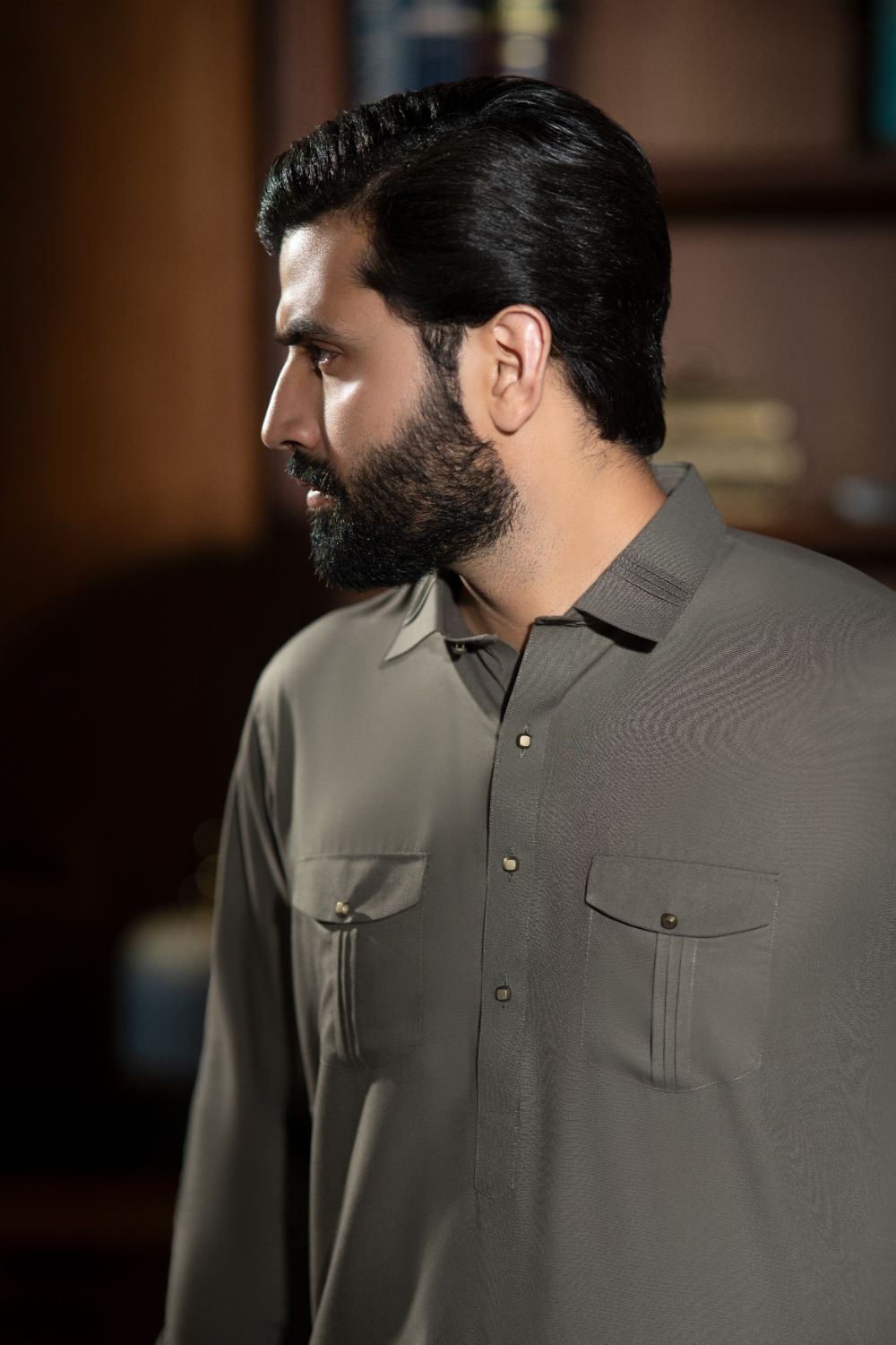 Light Grey-Urban Crest Designer Suit