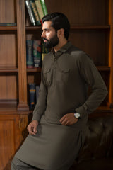 Light Grey-Urban Crest Designer Suit