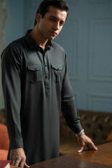 Charcoal Grey-Urban Crest Designer Suit