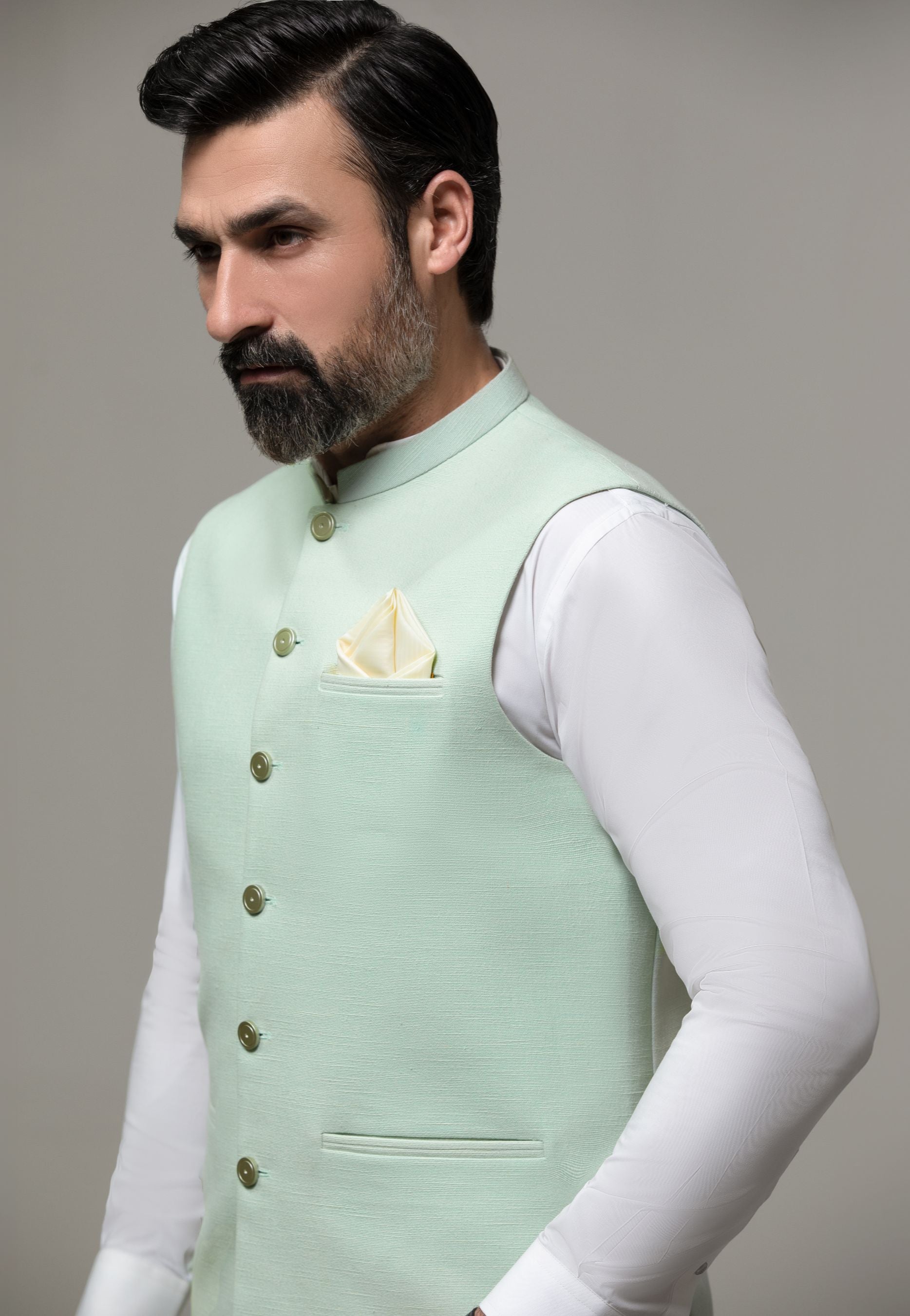 MINT GREEN DESIGNER WAISTCOAT