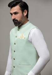 MINT GREEN DESIGNER WAISTCOAT