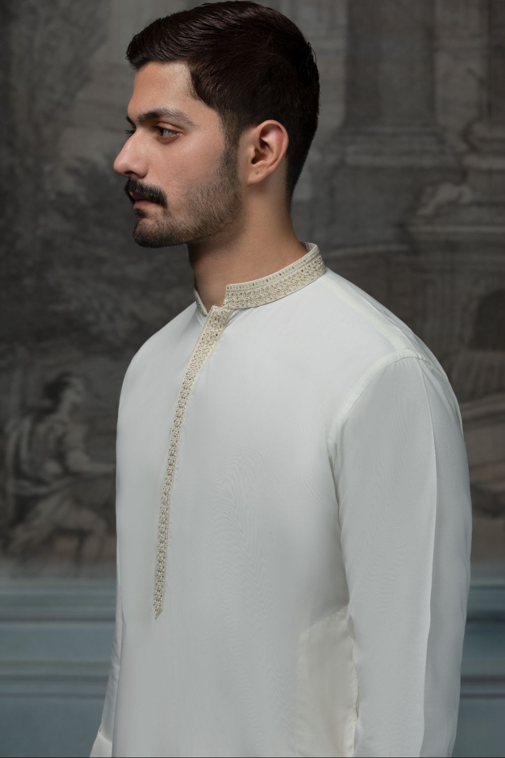 The Nawab Edit Designer Suit - Off White