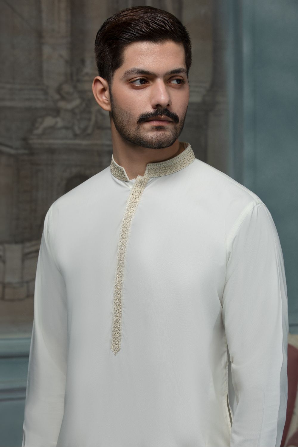 The Nawab Edit Designer Suit - Off White