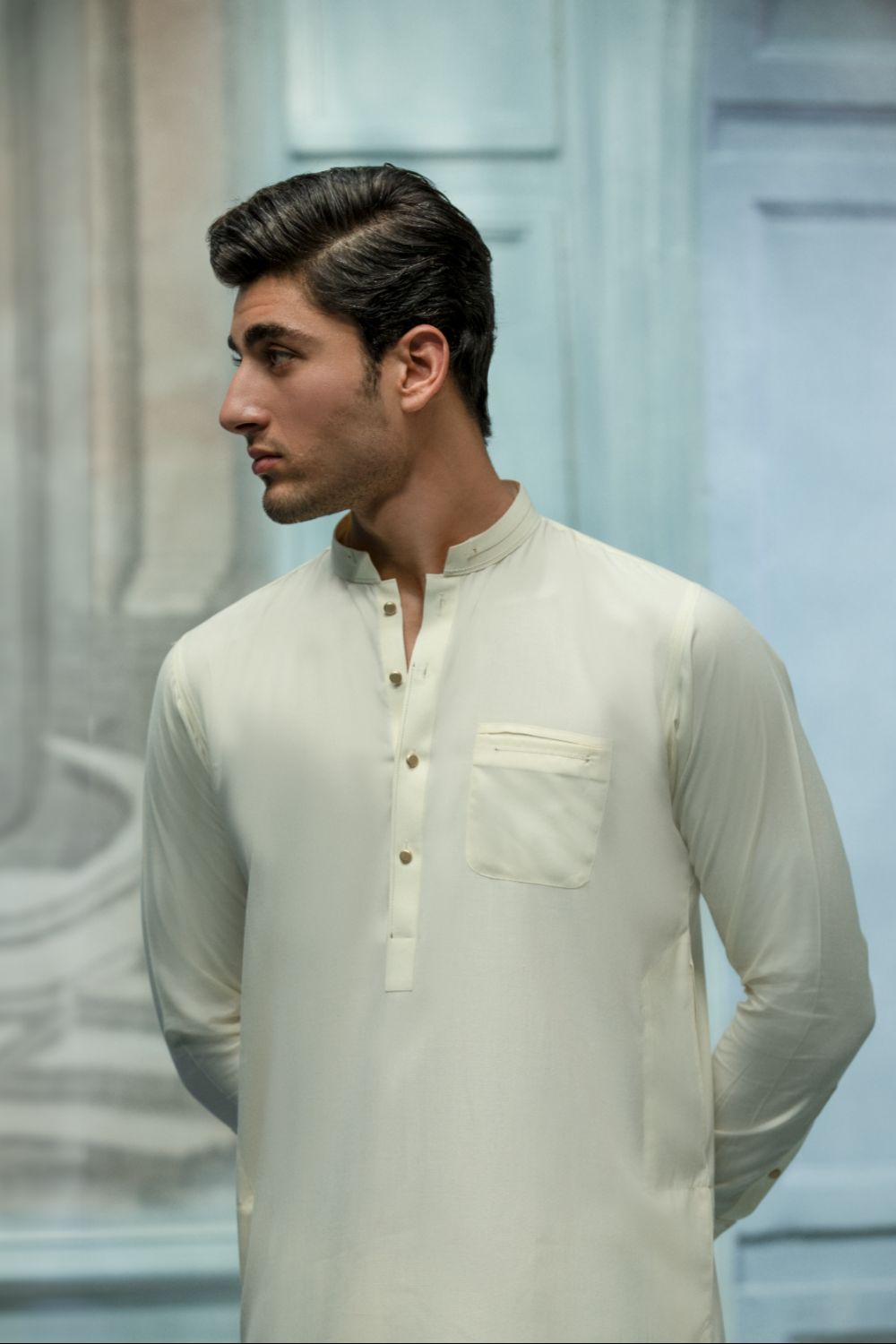 King'scraft Ban Cream Designer Suit