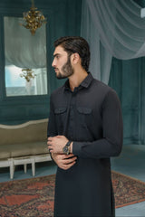 Black-Urban Crest Designer Suit