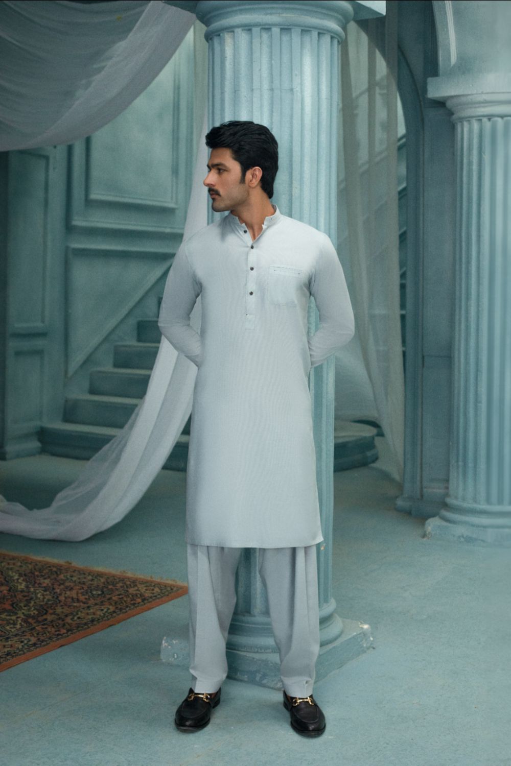 King'scraft Ban Grey Designer Suit