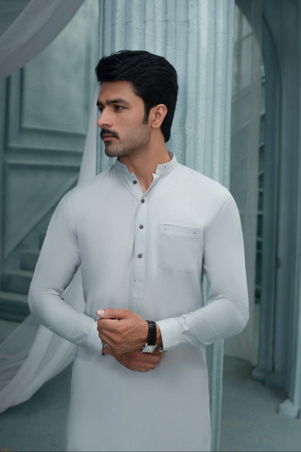 King'scraft Ban Grey Designer Suit