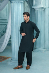 Black- Premium Textured Kameez Shalwar