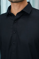 Black- Premium Textured Kameez Shalwar