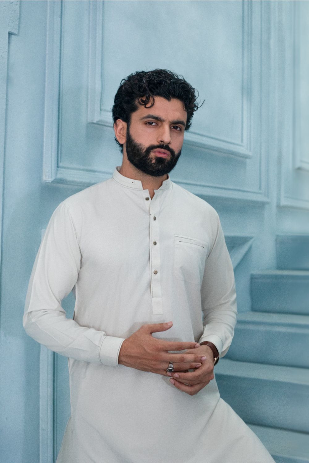 King'scraft Ban Beige Designer Suit