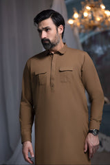 CAMEL- Noble Crest Designer Suit