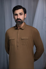 CAMEL- Noble Crest Designer Suit