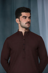 Maroon-Prime Edit Textured Shalwar Kameez