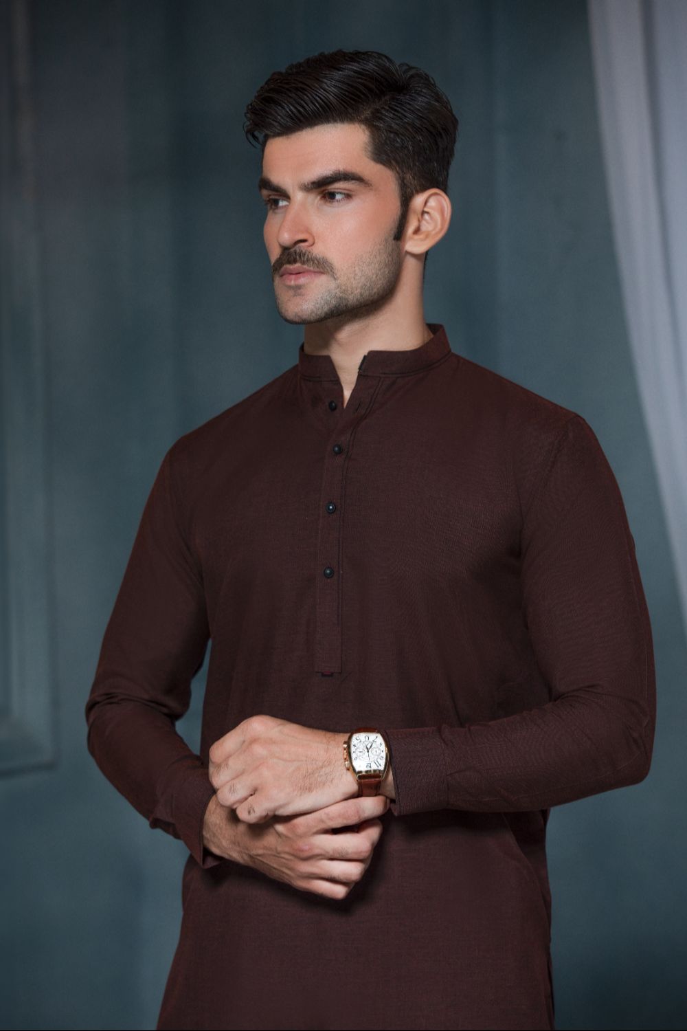 Maroon-Prime Edit Textured Shalwar Kameez