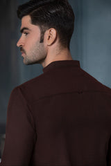 Maroon-Prime Edit Textured Shalwar Kameez