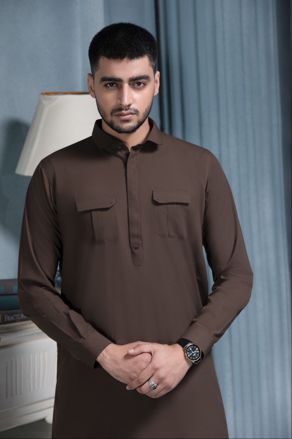 BROWN- Noble Crest Designer Suit