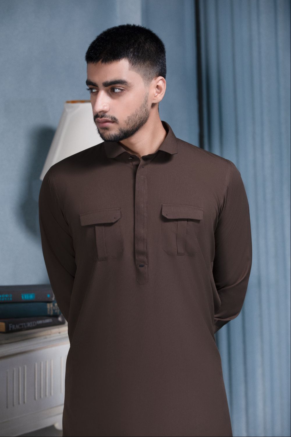 BROWN- Noble Crest Designer Suit