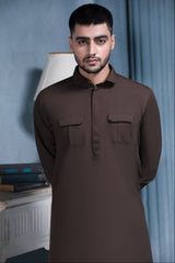 BROWN- Noble Crest Designer Suit