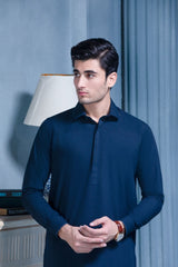 Elite Hidden Placket Collar Kameez Shalwar