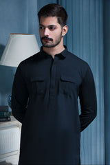 BLACK- Noble Crest Designer Suit