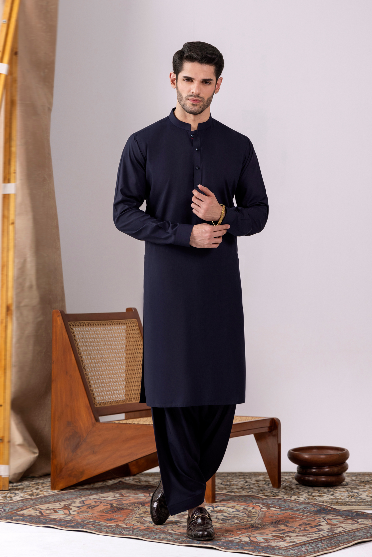 Navy Ban Kameez Shalwar