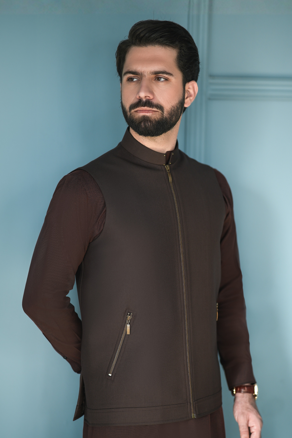 Zivest Chocolate Brown WaistCoat