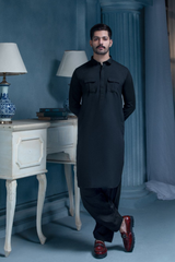 BLACK- Noble Crest Designer Suit